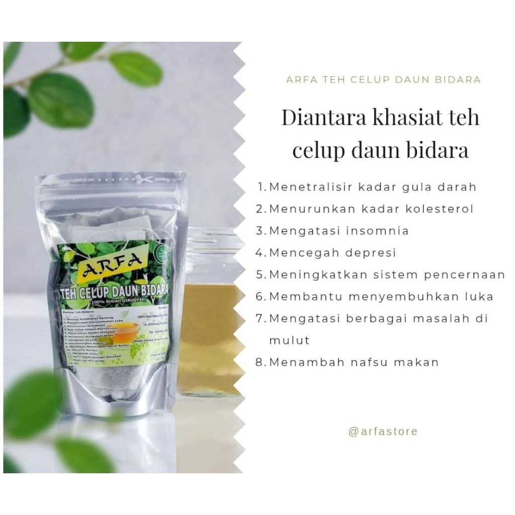 

TEH CELUP DAUN BIDARA MURNI ORIGINAL