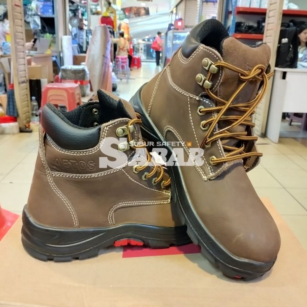 Safety Aetos Tungsten Mocca Original 100% / Sepatu Safety Aetos Tungsten Mocca Original Berkualitas
