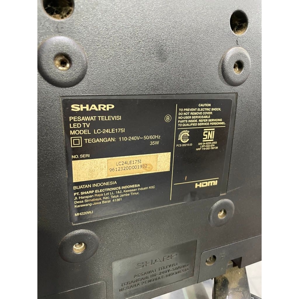 TV SHARP AQUOS Layar 24 inch