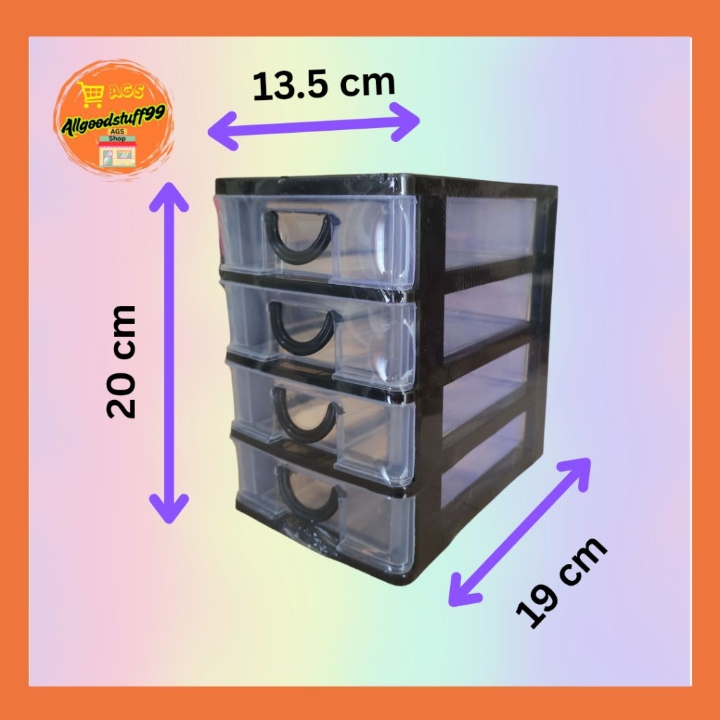 Rak Laci Mini Container 4 Susun Rak Laci Serbaguna