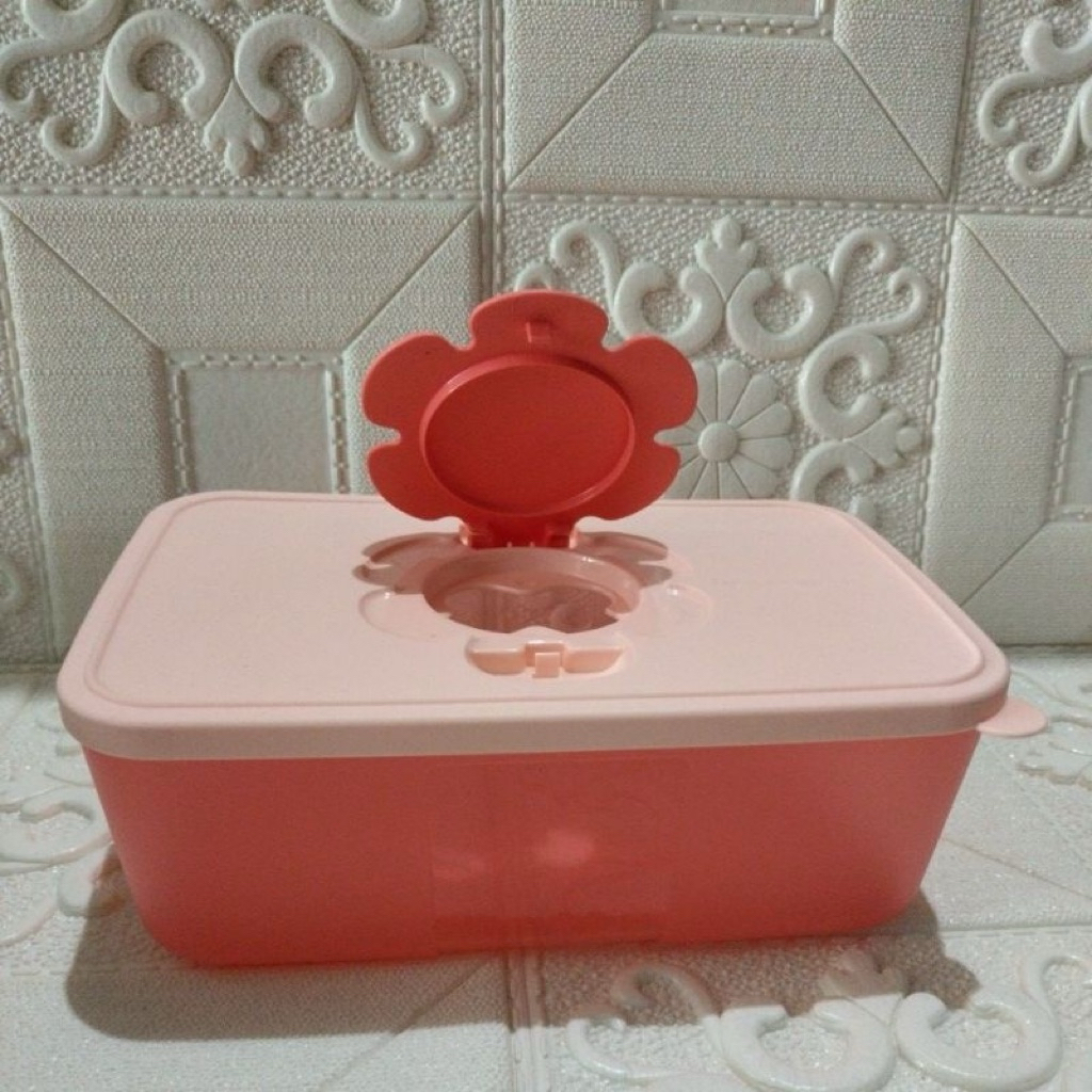 1 Pcs tissue box tupperware - tempat/wadah tisu