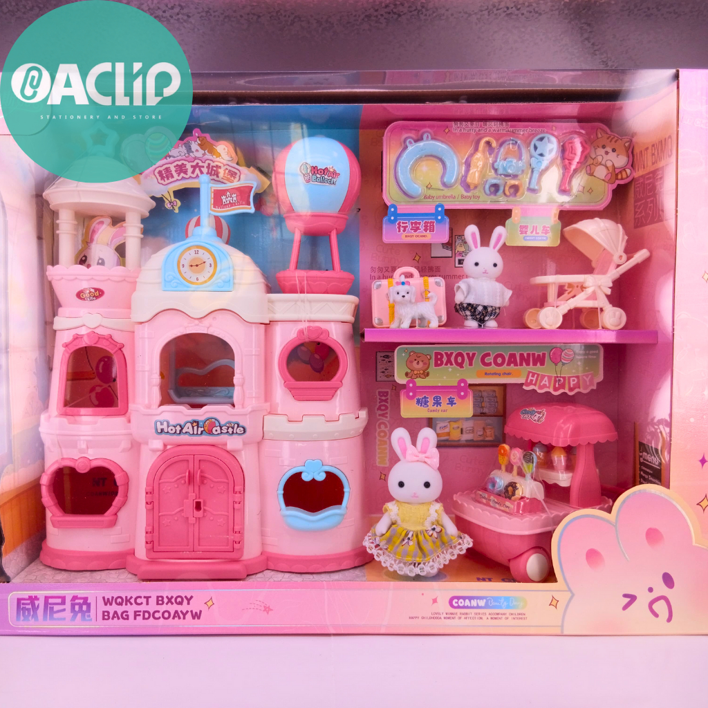MAINAN ISTANA RABBIT I BIG CASTLE MAINAN ANAK ISTANA BONEKA