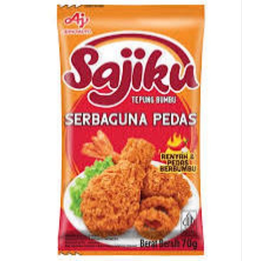 

Sajiku tepung bumbu serbaguna pedas 70g