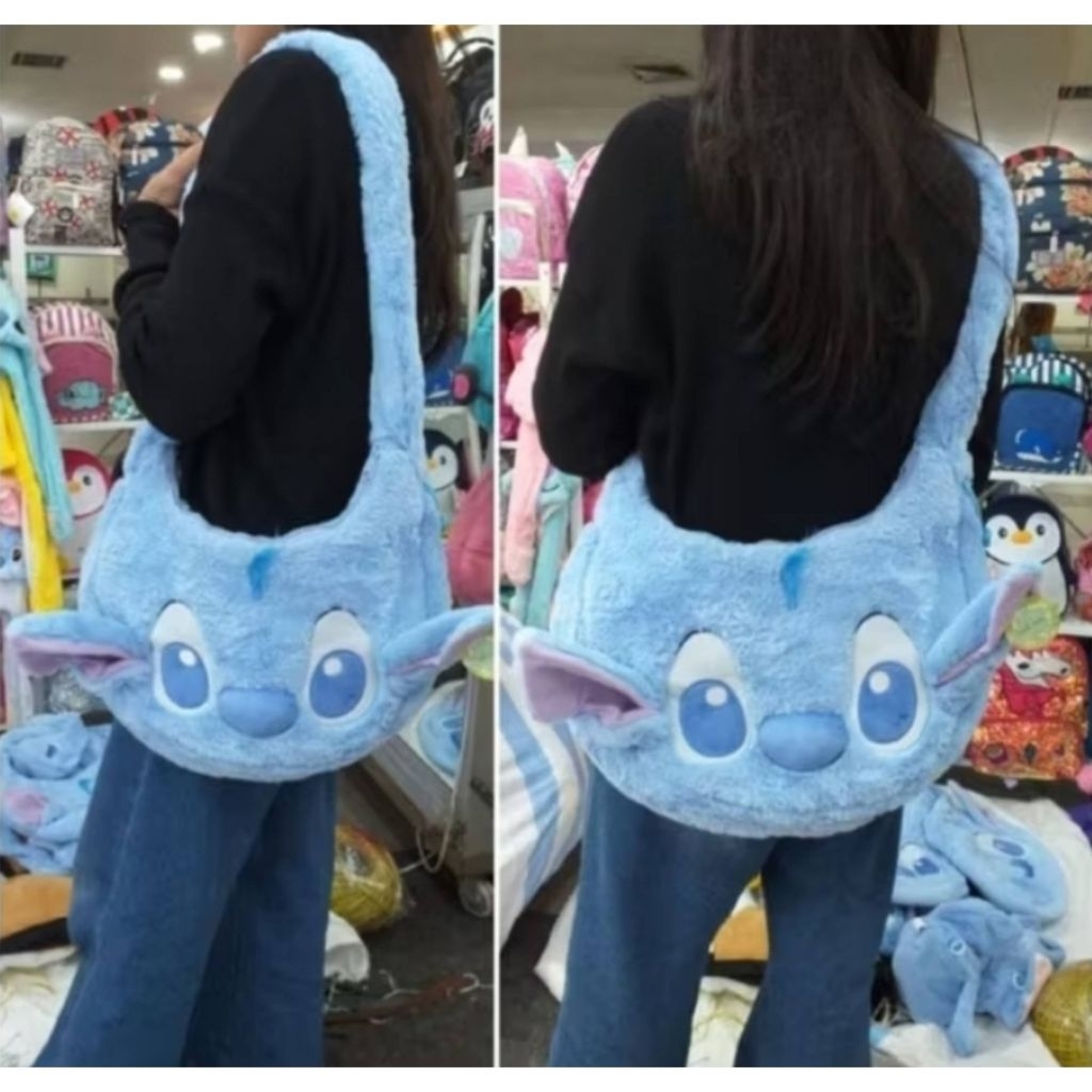 Tas Selempang Boneka Karakter Stitch Tas Bahu Slingbag Tas Cewek