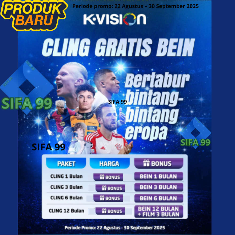 PROMO BARU PAKET CLING K VISION GRATIS BEIN SPORTS SEMUA LOKAL OPTUS LGSAT C200 BOLA