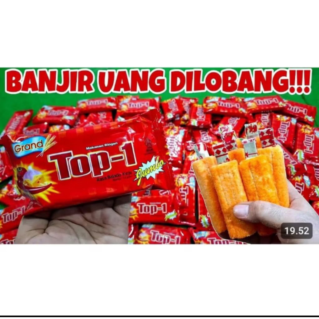 

Snack Top one berhadiah uang tunai top one balado jumbo keju 5 pcs