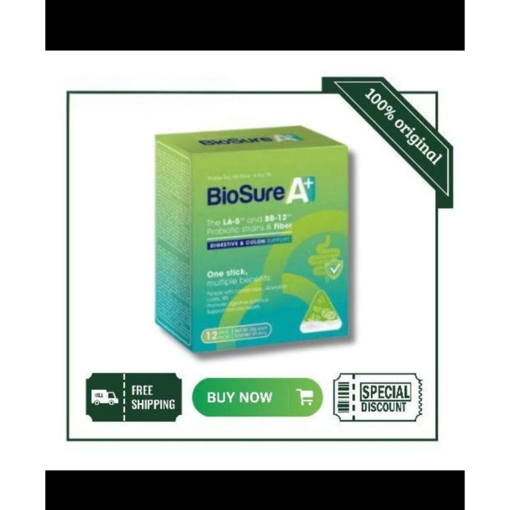 

Biosure A+ Susu Probiotik Dengan Inulin Untuk Usus Sehat, Diare, Sembelit & Ganguan Pencernaan