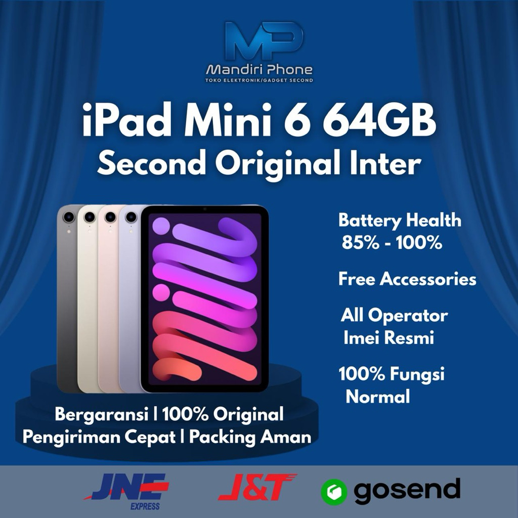 iPad Mini 6 64GB Second Original Inter