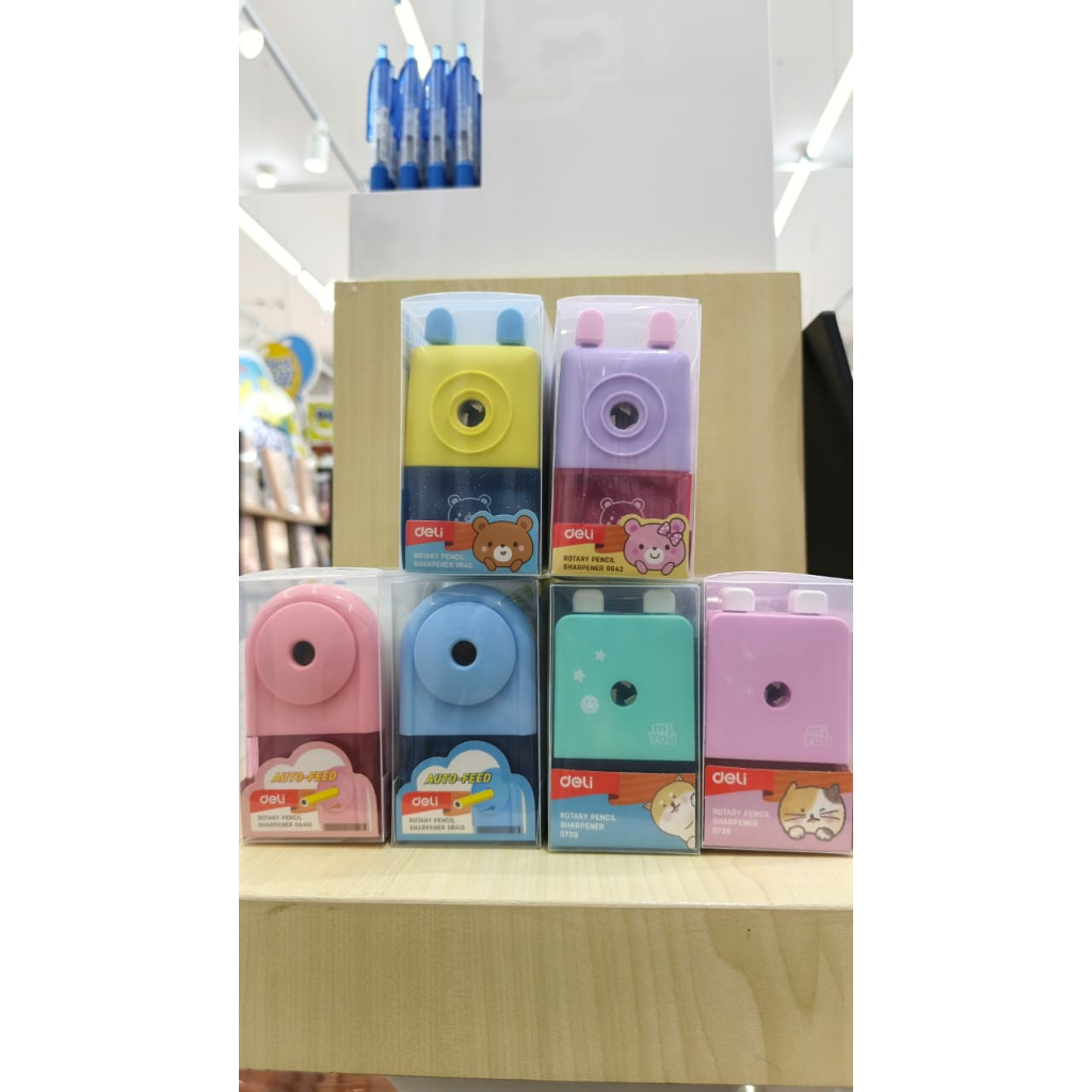

DELI Rotary Pencil Rautan Pensil Meja