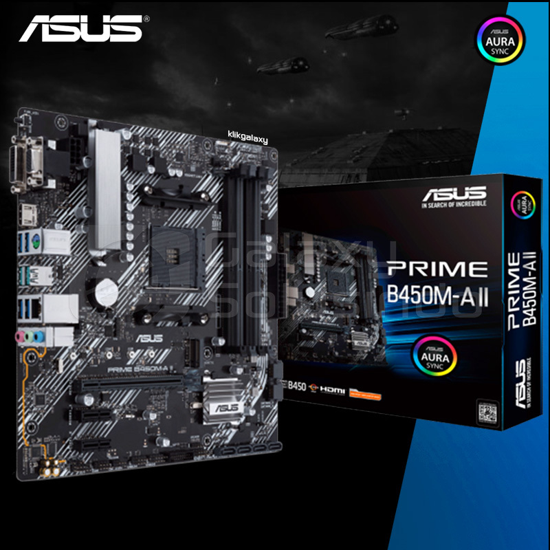 ASUS PRIME B450M-A II - AMD B450 AM4 Motherboard