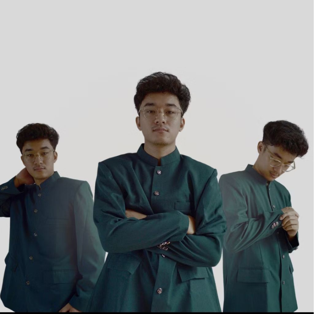 Bescap Jas Koko Pria Hijau Botol Polos Saku Tutup  Formal Informal S-XXL