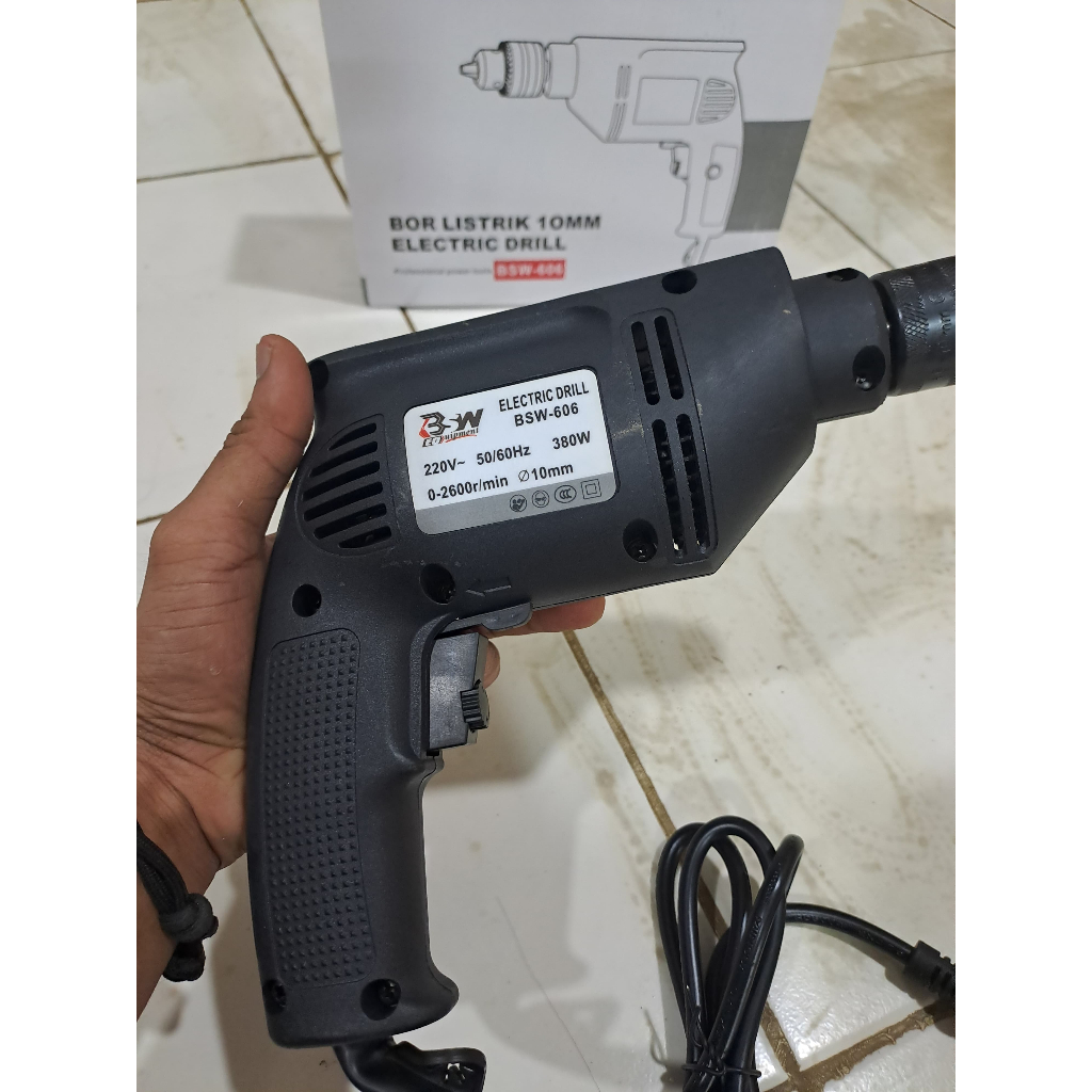 Uddjaya_  Mesin Bor Tangan Listrik / Bor Beton / Bor Tembok / Alat Bor Obeng Bor Kayu
