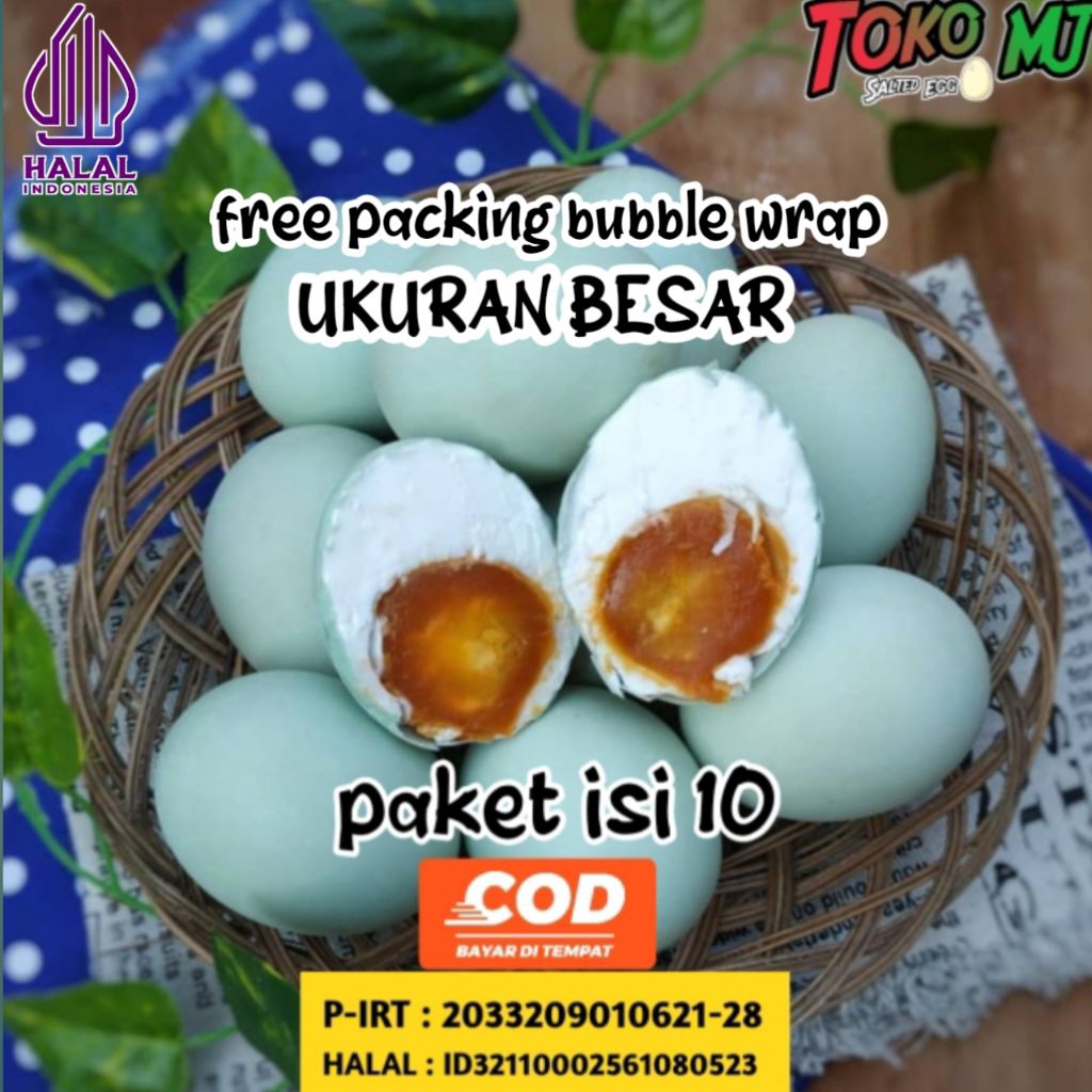 

Telur asin bebek / Telur asin rebus / Telur asin masir / Telor asin / Telur asin