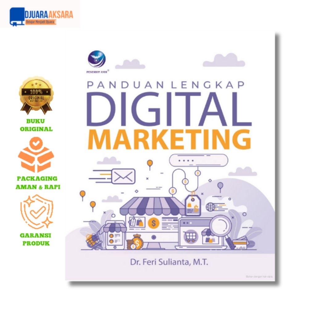 Buku Panduan Lengkap Digital Marketing | Digital Marketing Pemula | Buku Original Mahasiswa | Buku R