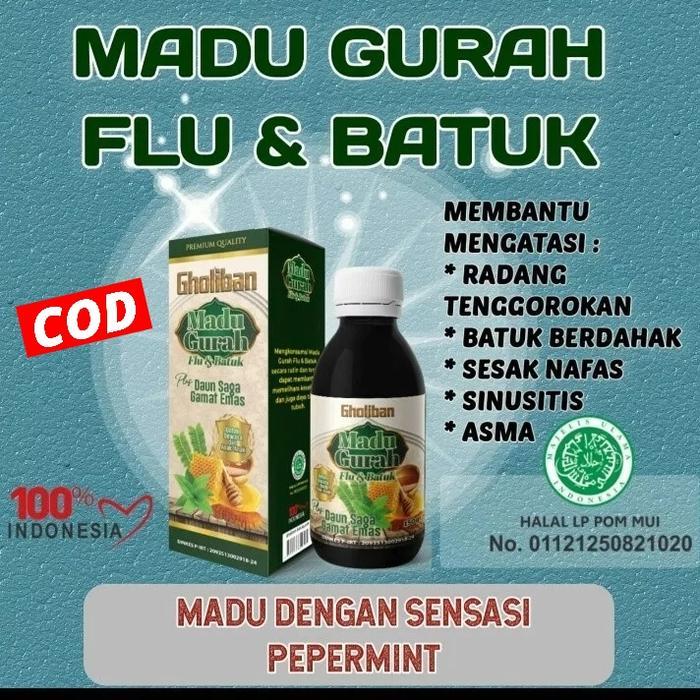 

Madu Gurah Flu Dan Batuk Gholiban 150g Alami Aman Anak madu gurah gholiban