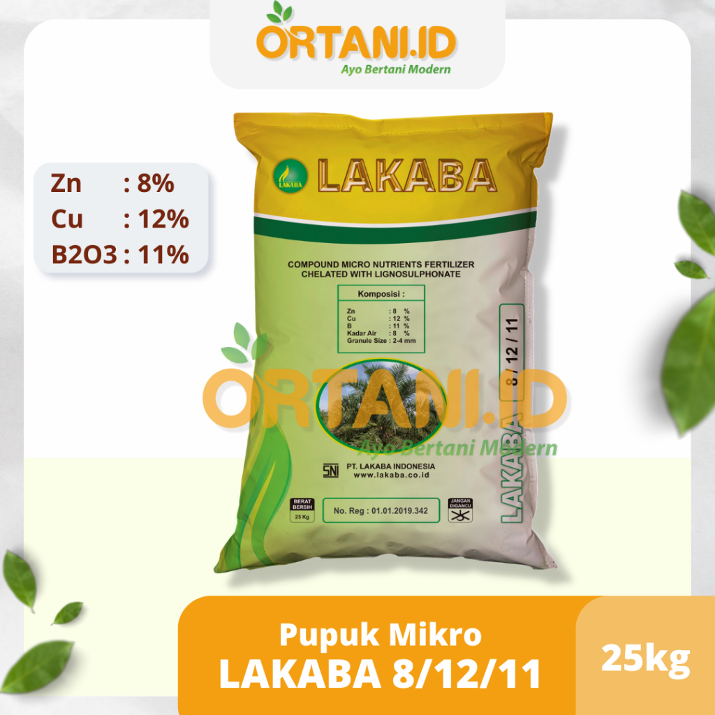 LAKABA Pupuk Sawit 8/12/11 25kg Zn-Cu-B | Pupuk Mikro