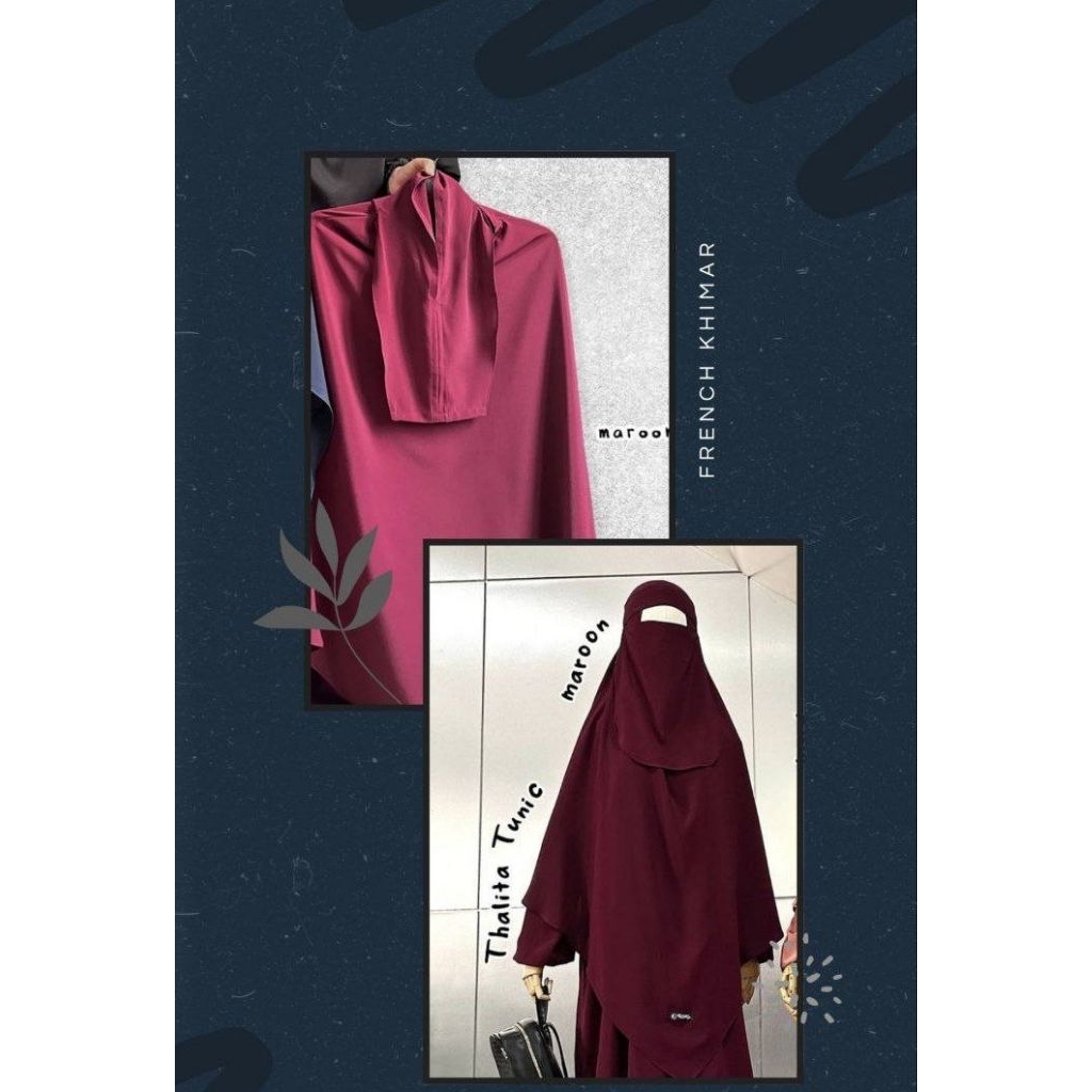 French khimar Antem Thalita by Khumaira Syar'i