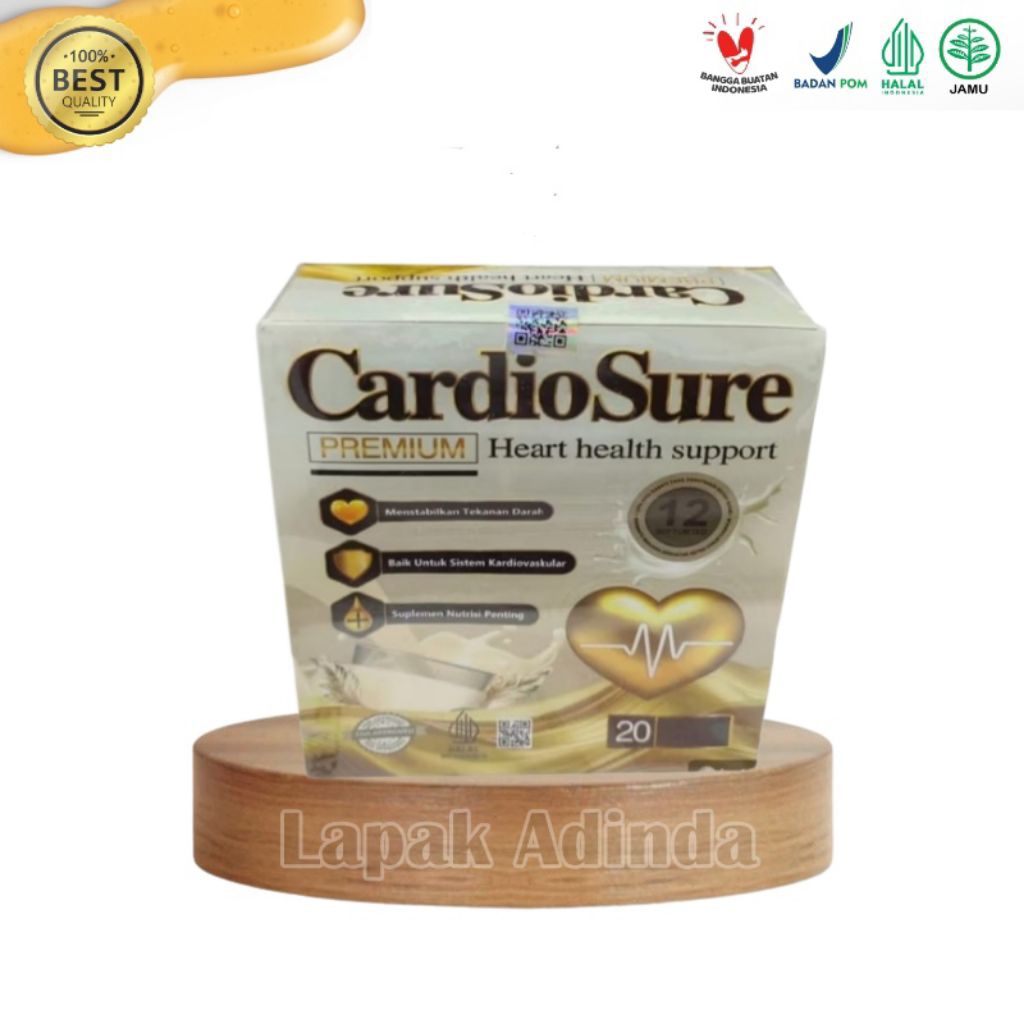 

CARDIOSURE PREMIUM MILK SUSU ASLI ORIGINAL OBAT HIPERTENSI JANTUNG KORONER STRUK KOLESTROL ASAM URAT