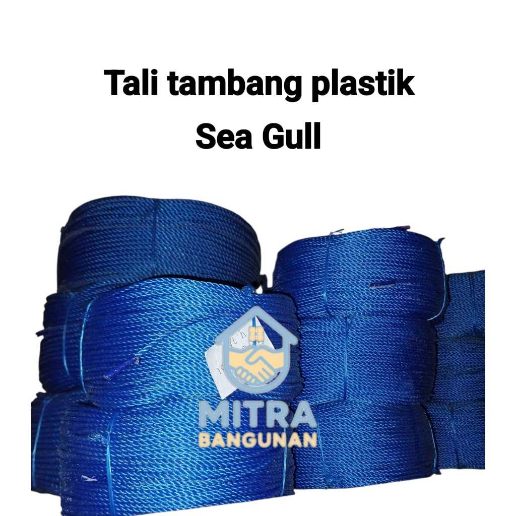 

Tambang 8mm Tali Tampar Sea Gull 8 mm - Per Roll @200 meter - Biru Tali Nylon Serbaguna