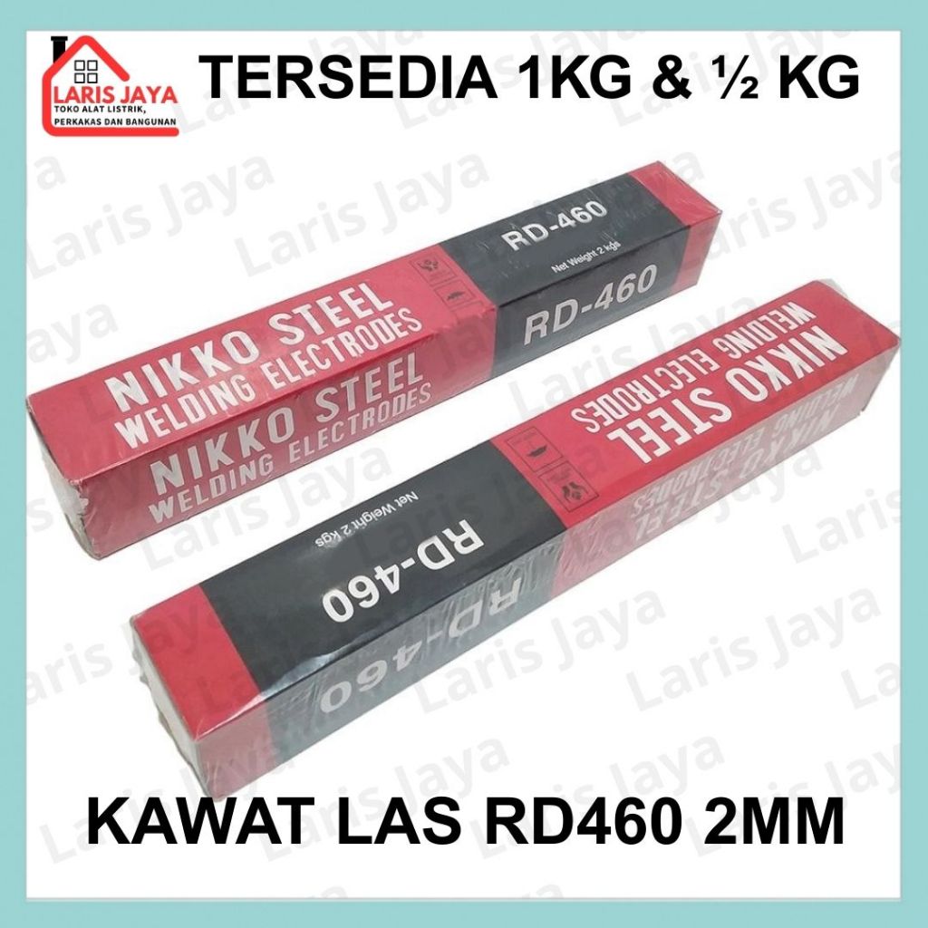 KAWAT LAS LISTRIK 2MM NIKKO STEEL RD460 / KAWAT LAS RD 460 2.0 MM