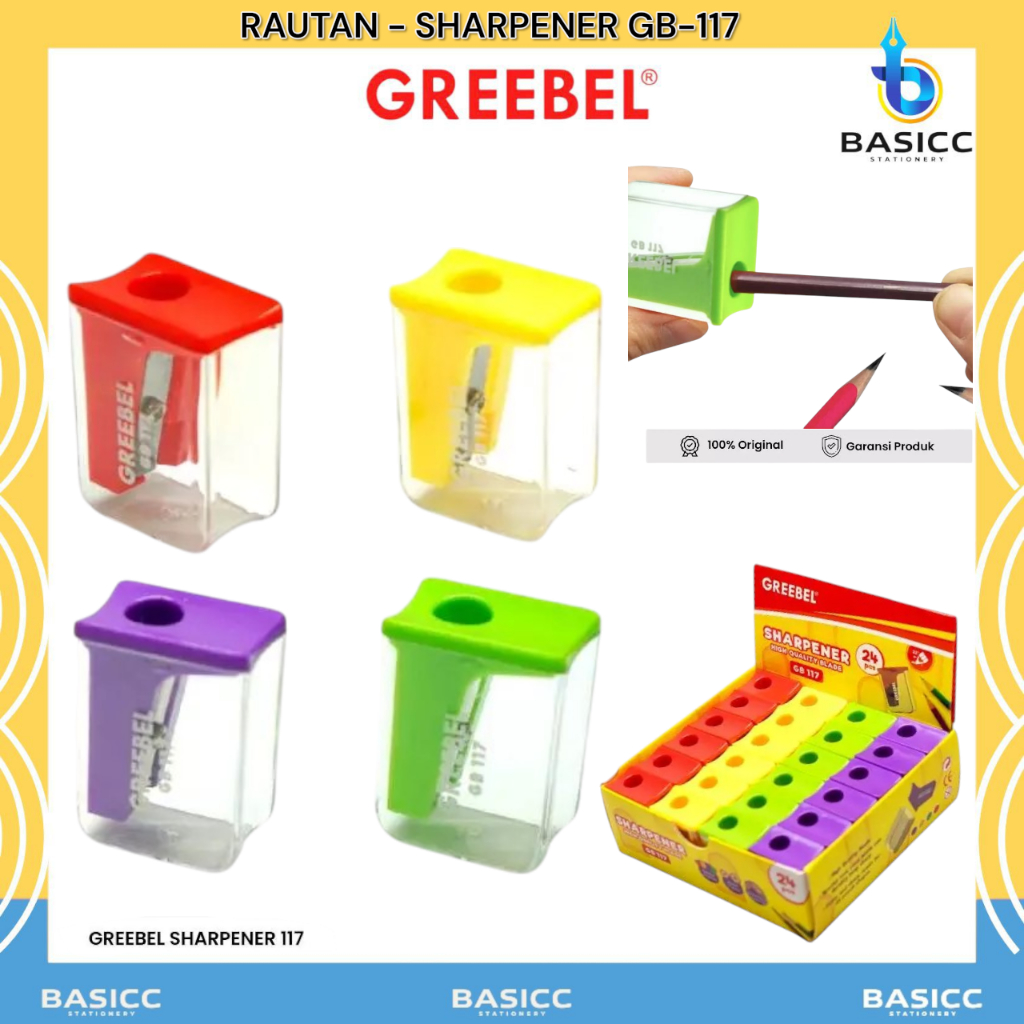

Greebel Sharpener Rautan Serutan Pensil GB117 | @ 1 Pcs