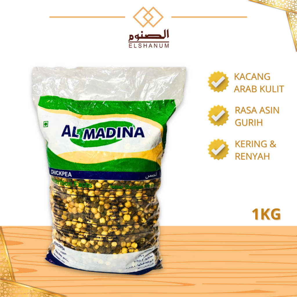 

Kacang Arab Al Madina Kulit 1kg / Kacang Arab Gurih Dan Renyah / Kacang Arab Keju