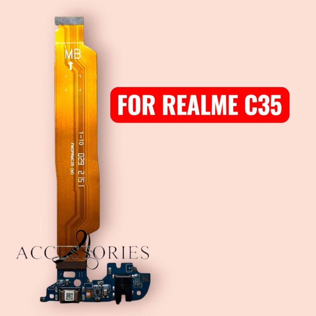 PAPAN CAS+FLEXSIBEL BOARD REALME C35 SET ORI NEW