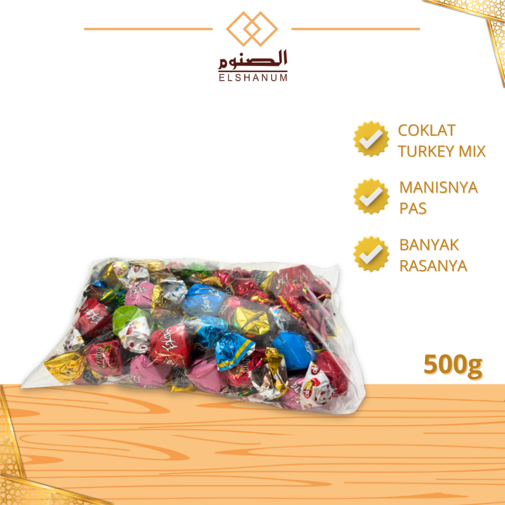 

COKLAT Mix 500gr RANDOM / OLEH OLEH HAJI / COKLAT MURAH / COKLAT Arab / COKLAT ELVAN / COKLAT SWEET