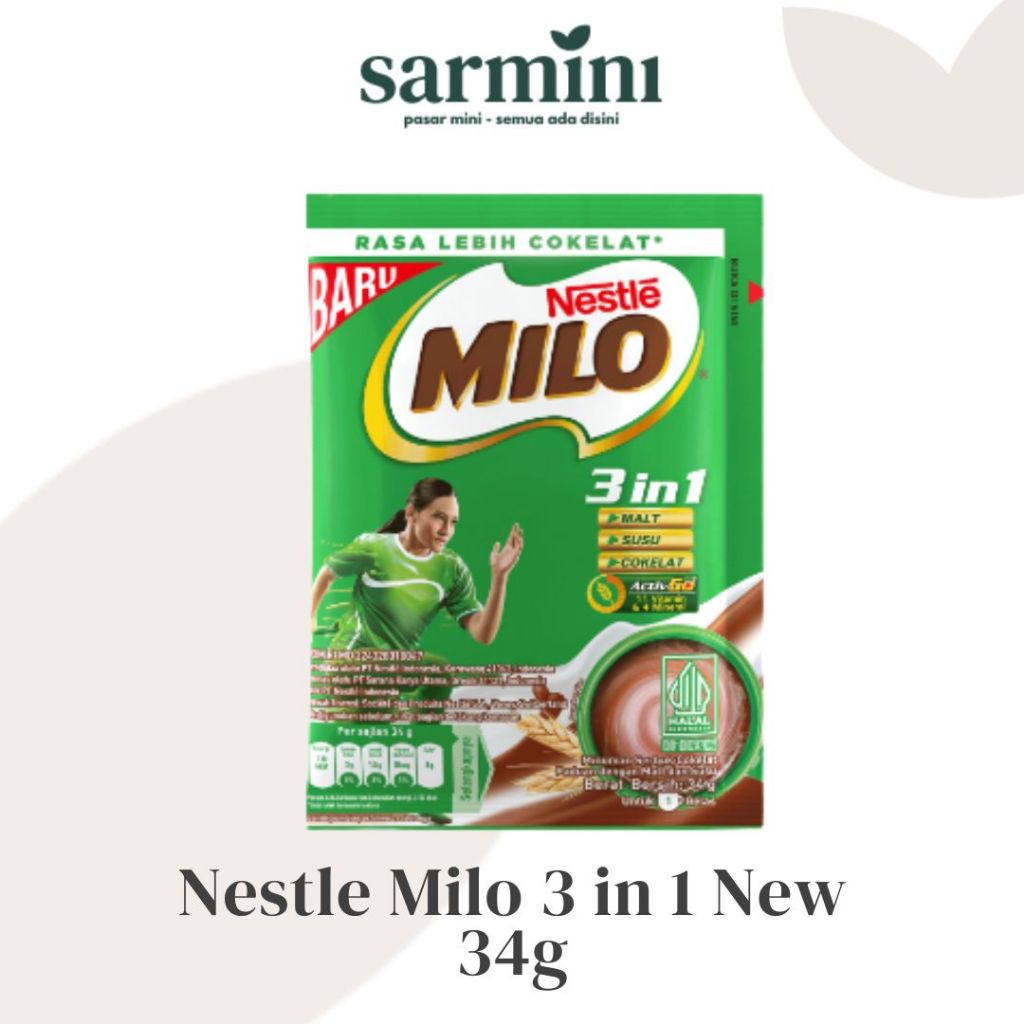 

Nestle Milo 3 in 1 New 34g
