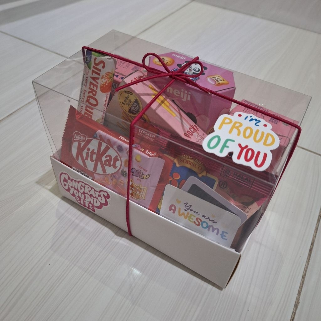 

Proud Hampers / snack hampers / kado wisuda / graduation gift/ korean hampers