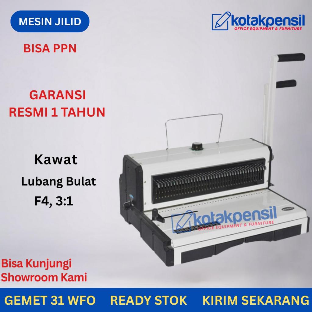 Mesin Jilid Binding Bending Spiral Kawat Gemet 31 WFO |Mesin Jilid Spiral Kawat F4 | Mesin Jilid Buk