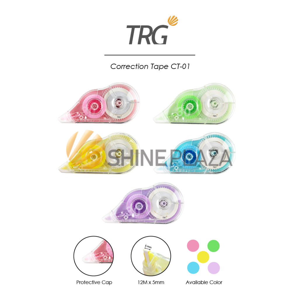 

TRG Correction Tape Tip X CT-01 - Tip Ex Kertas Roll Penghapus Pulpen TRG