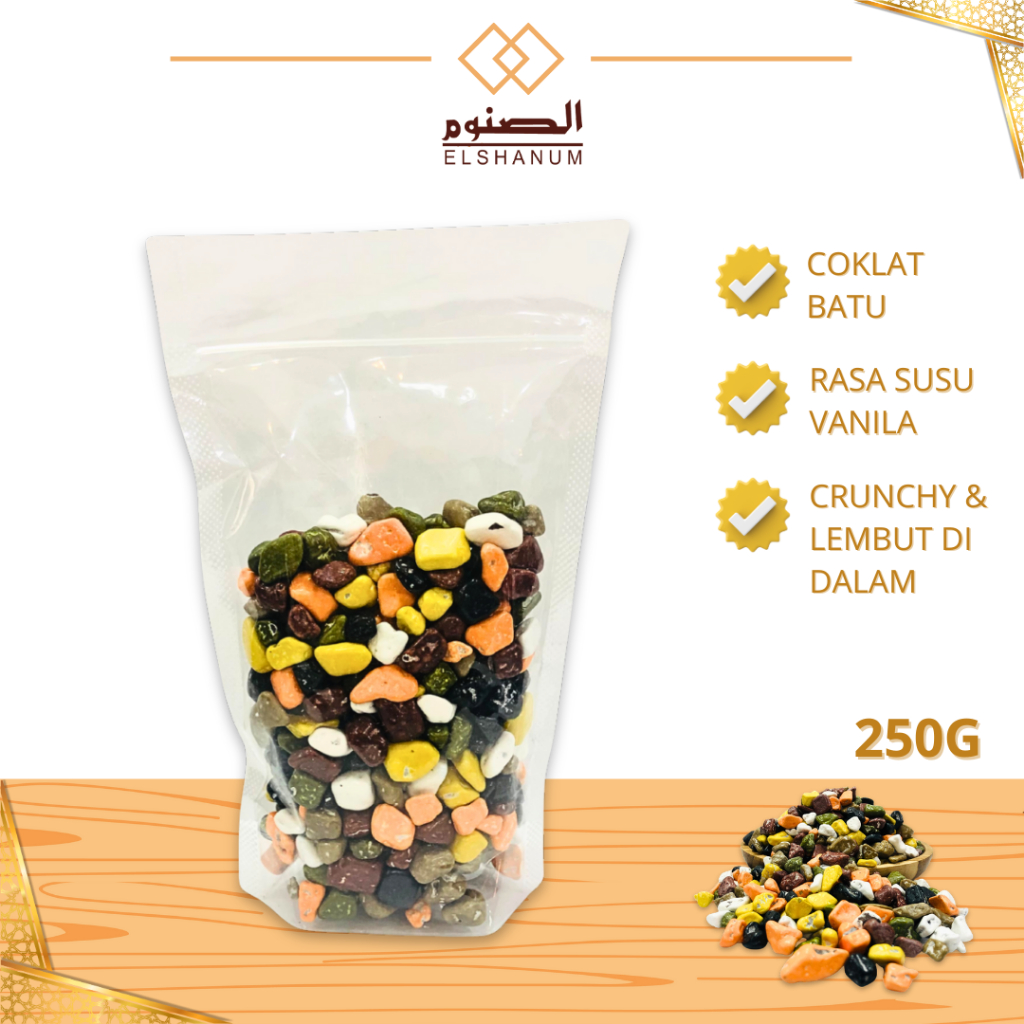 

Coklat Arab Kerikil New 250gr (Batu) Original / Coklat Batu Kerikil / Coklat Kerikil Turkey