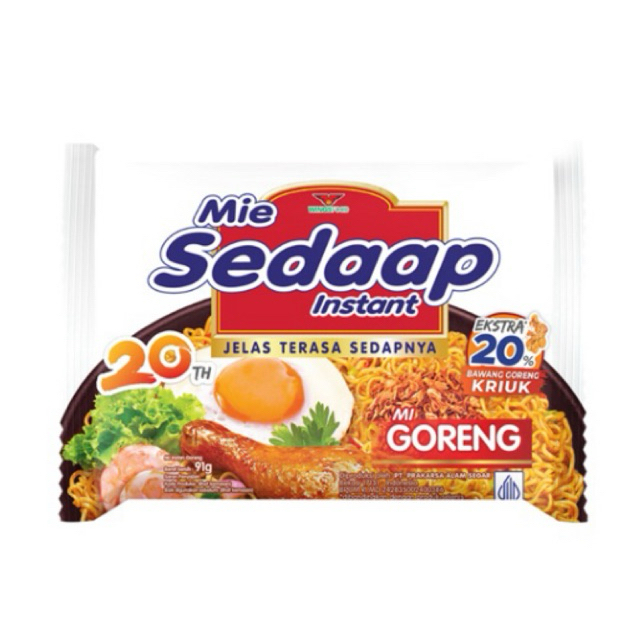 

Sedaap Mie Instan Goreng Bag 90 gr x5 TERMURAH