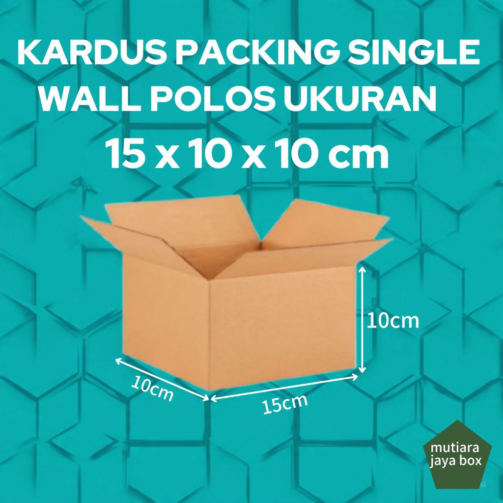 

KARDUS PACKING 15x10x10cm SINGEL WALL POLOS