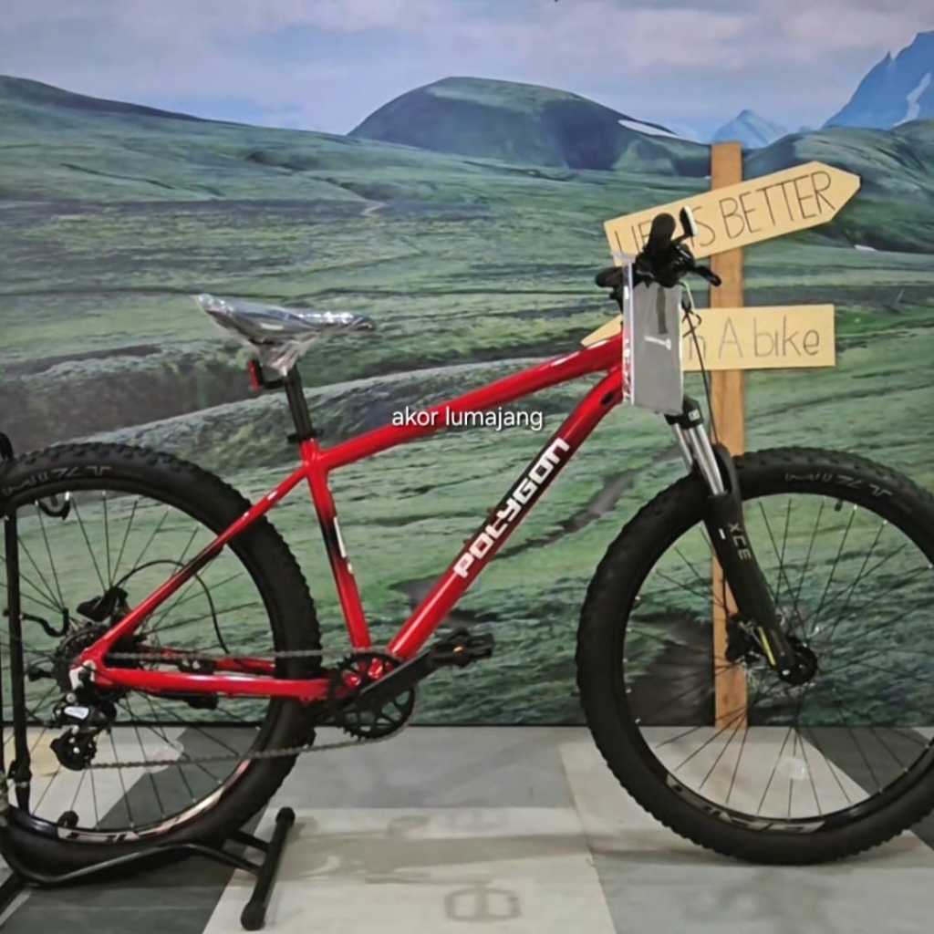 MTB polygon cascade 3 27.5 2025 red cream alloy 1x8 speed GARANSI RESMI