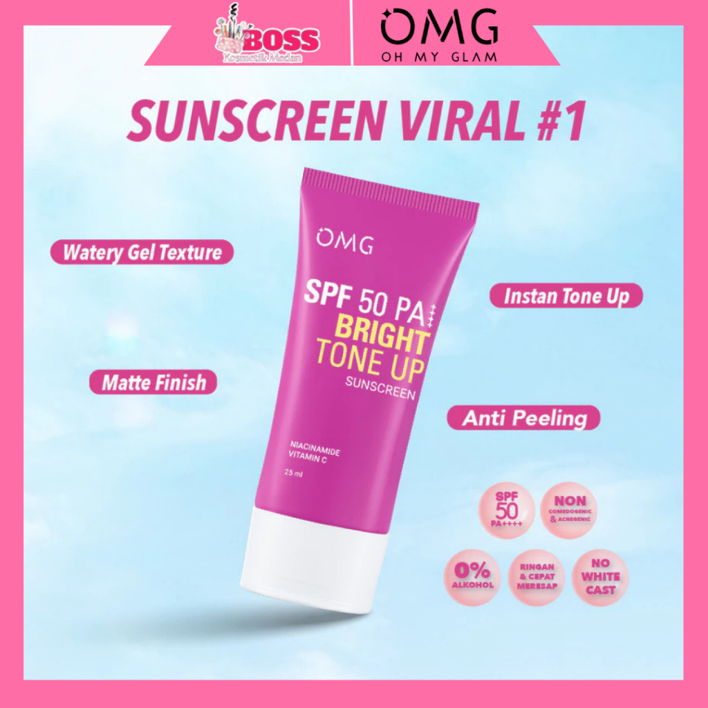 OMG Uv Barrier Sunscreen Spf50 PA++++ 25ML Halal