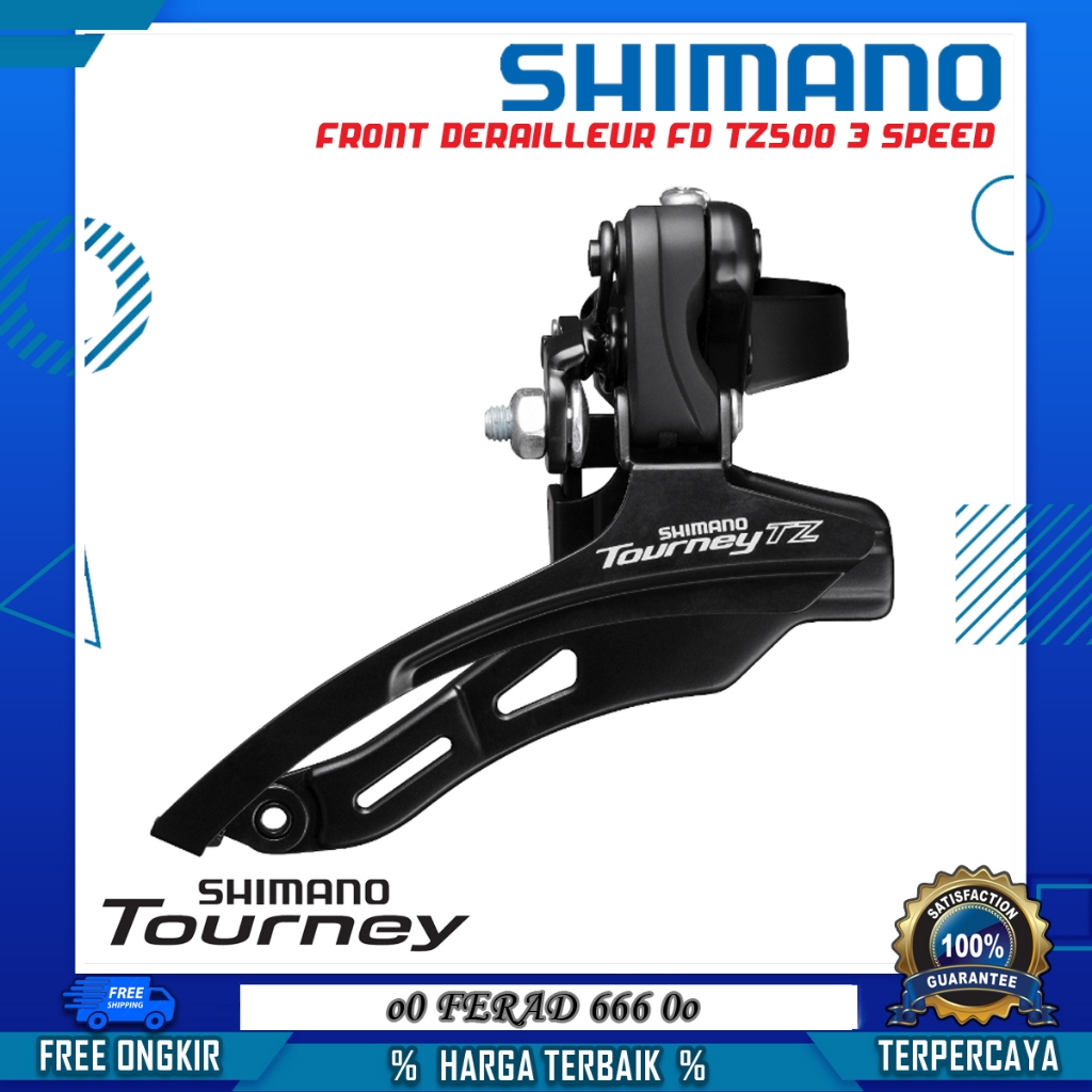 Front Derailleur FD Shimano 3 Speed Tourney TZ500 Tarikan A/B