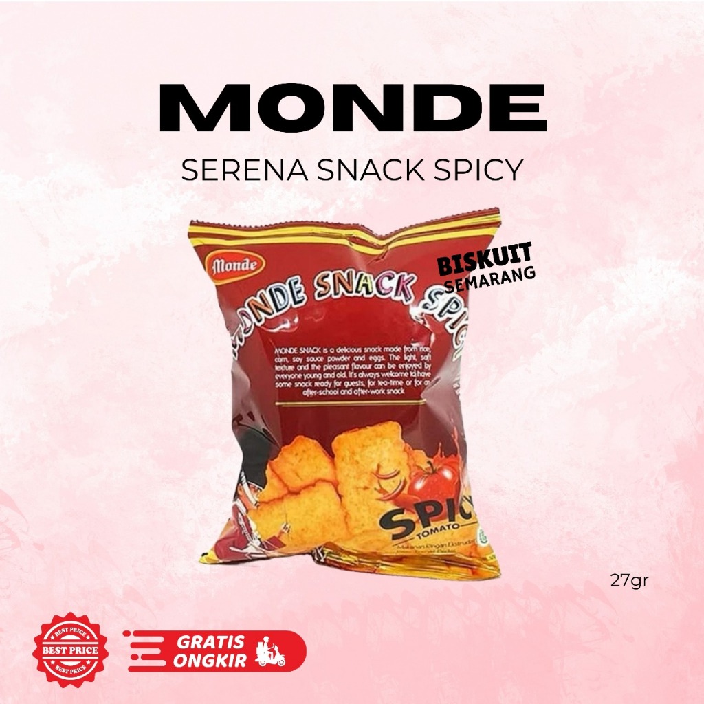 

Monde Snack Spicy 60 gr/27gr Serena Pedas Monde Snack