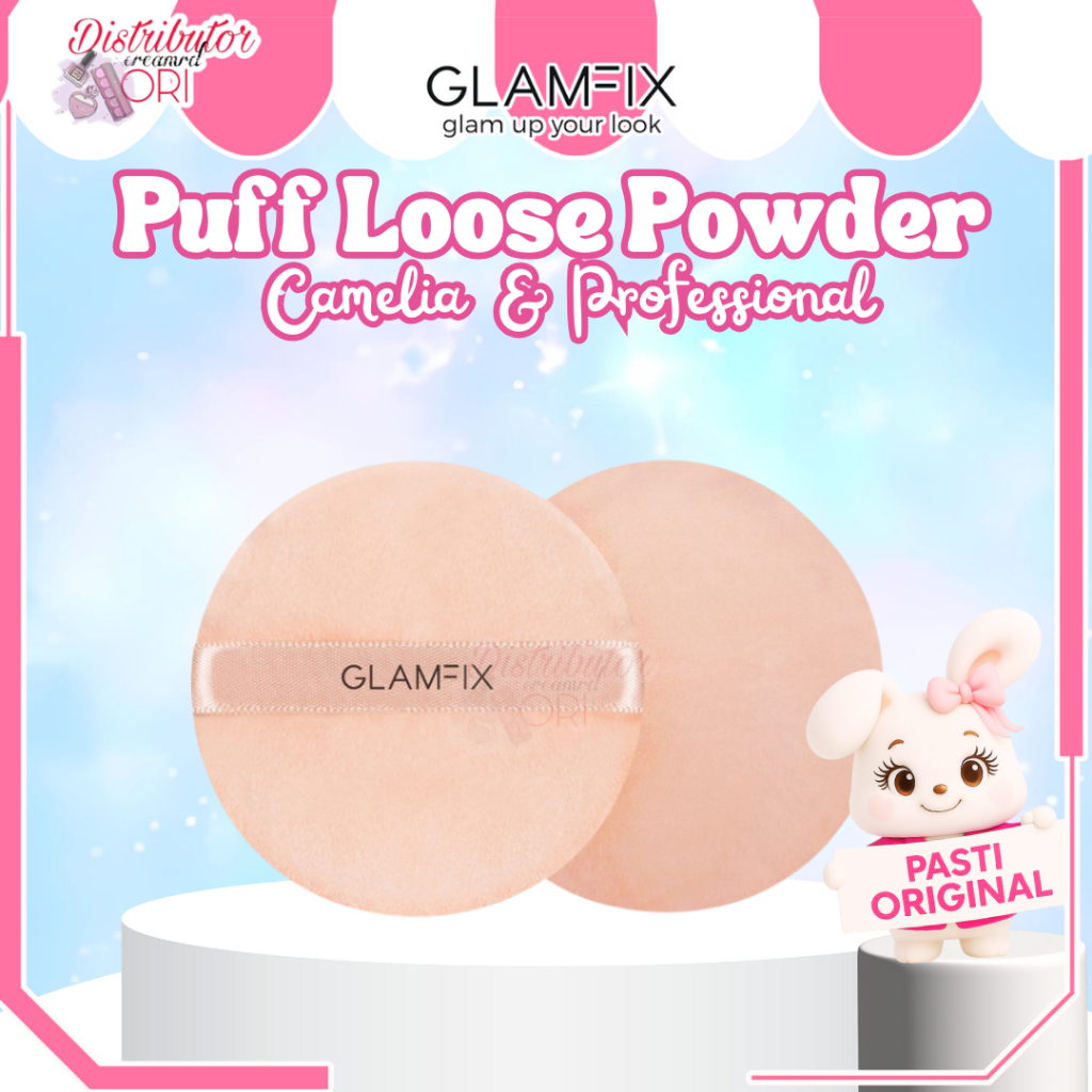 GLAMFIX Camelia Loose Powder Puff - 2pcs Compact Sponge - Air Cushion - Summer Pocket | Distributor 