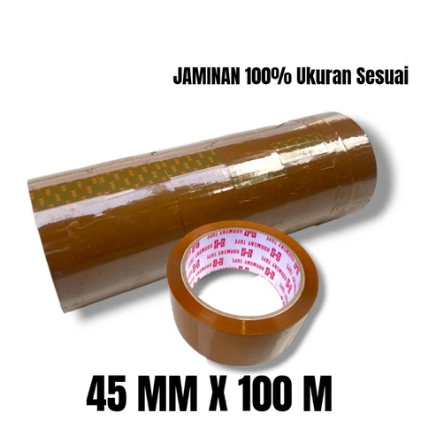 

Lakban atau Selotip Harmony Tape Uk 45x100 yard Lakban Putih Bening dan Coklat