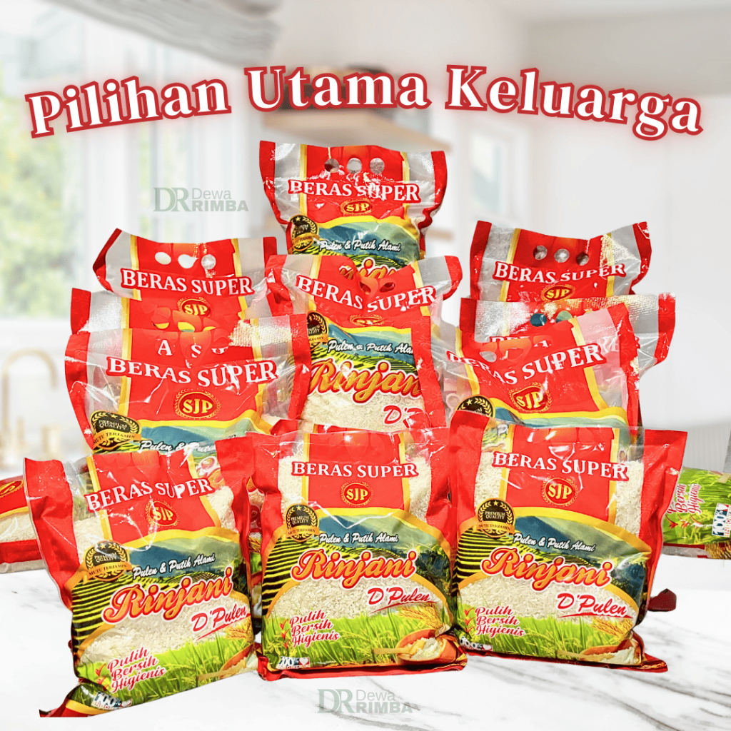 

Beras Rinjani Super Pulen dan Wangi 3kg 2,5 kg 1kg