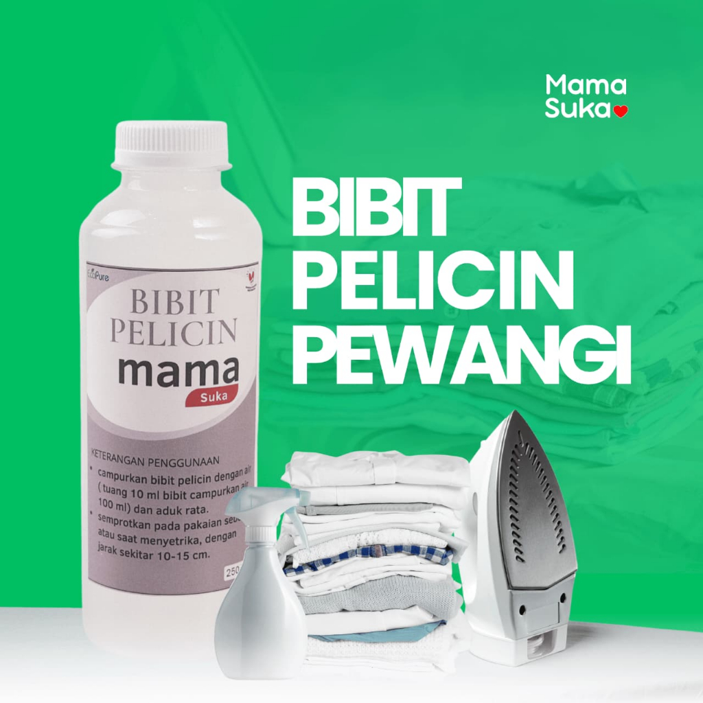 Biang Pelicin Setrika + Pewangi Konsentrat | Bibit Pelicin Anti Kusut Harum Bunga Sakura - 250ml