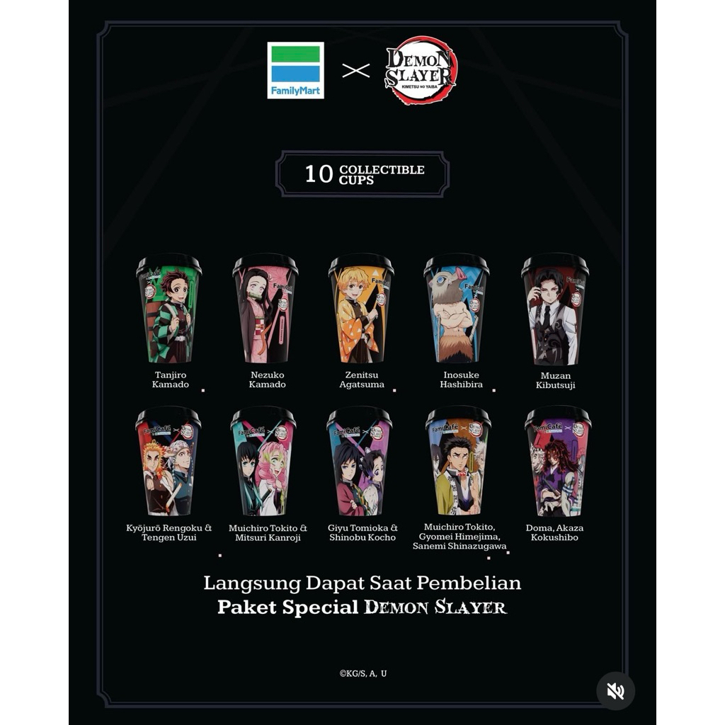 Family Mart Demon Slayer Cup