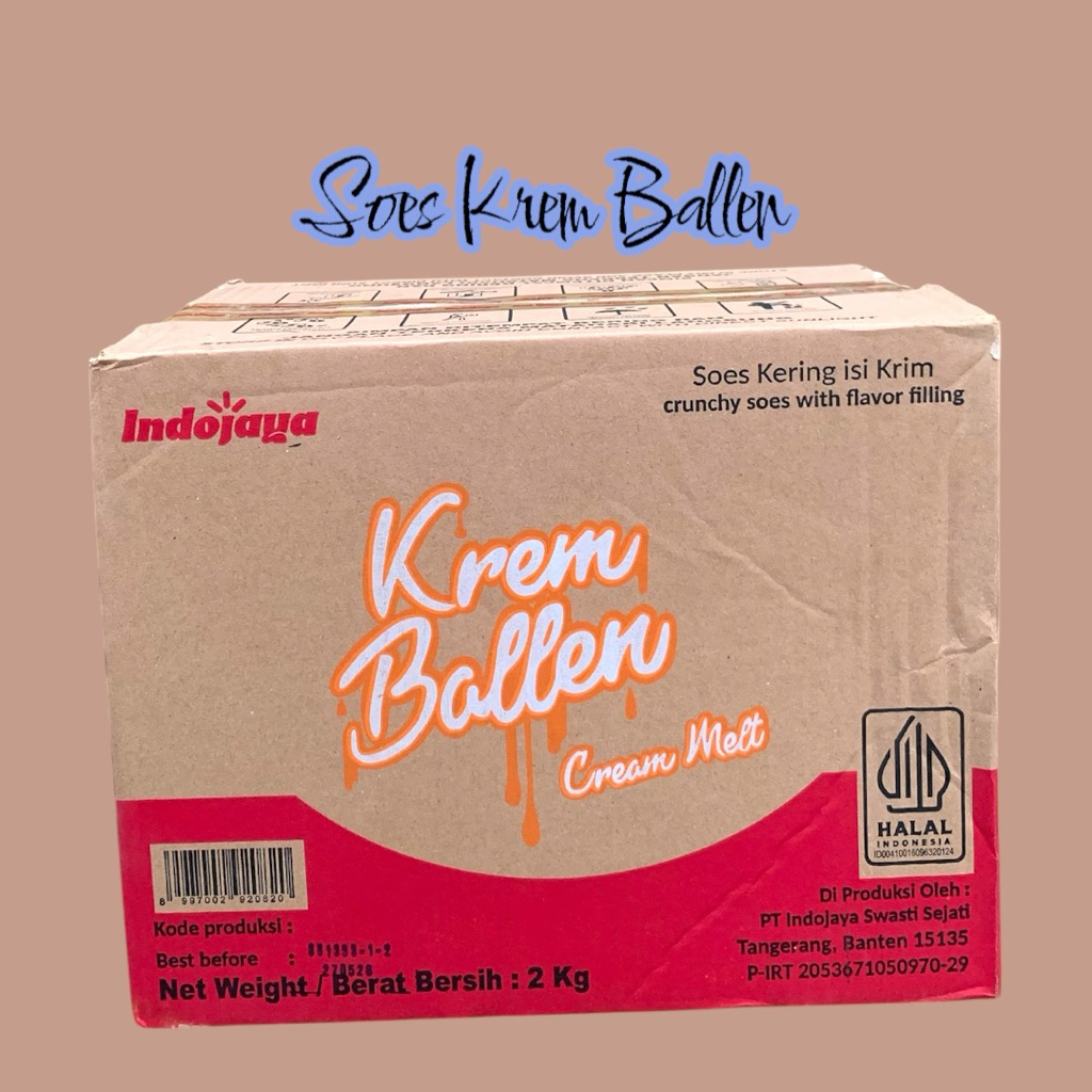 

SOES KREM BALLEN KERING COKLAT Ukuran 500g- 2kg