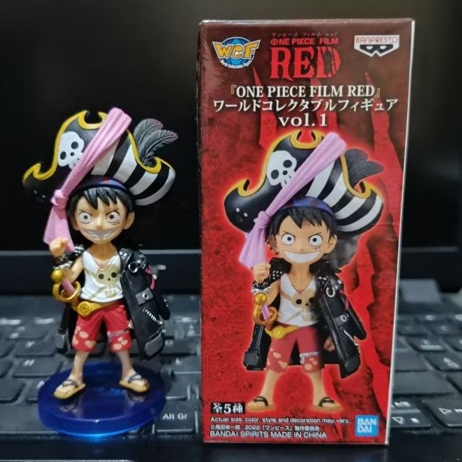 wcf luffy red BIB kondisi sesuai foto