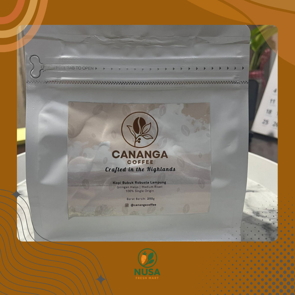 

Kopi Bubuk Robusta Premium 250g | Single Origin | Gilingan Halus | Medium Roast