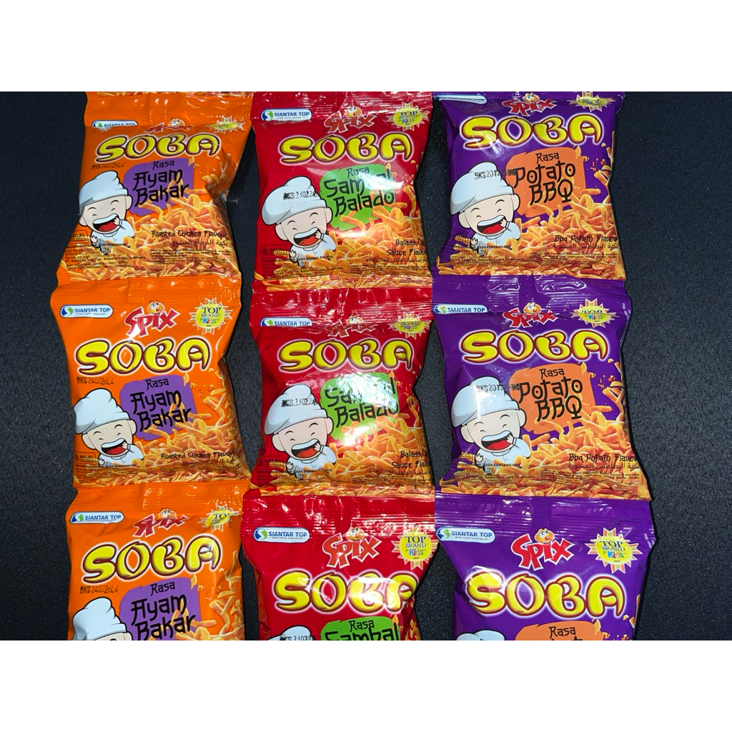 

Spix Soba Mie 16gr x 10 Bungkus