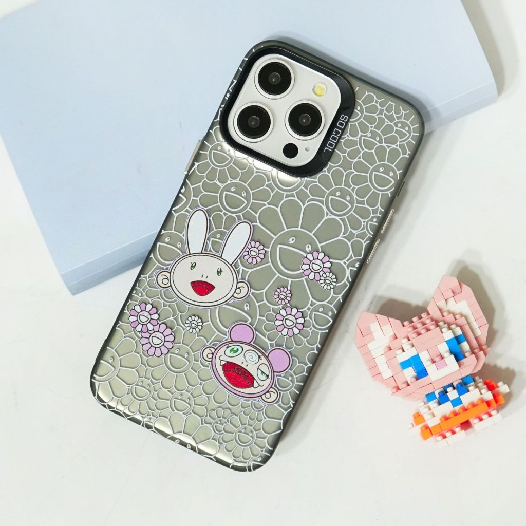 Casing Hp Untuk Type Hp Oppo A16 | Case Hologram Black Motif Takashi Murakami [IMD-22]