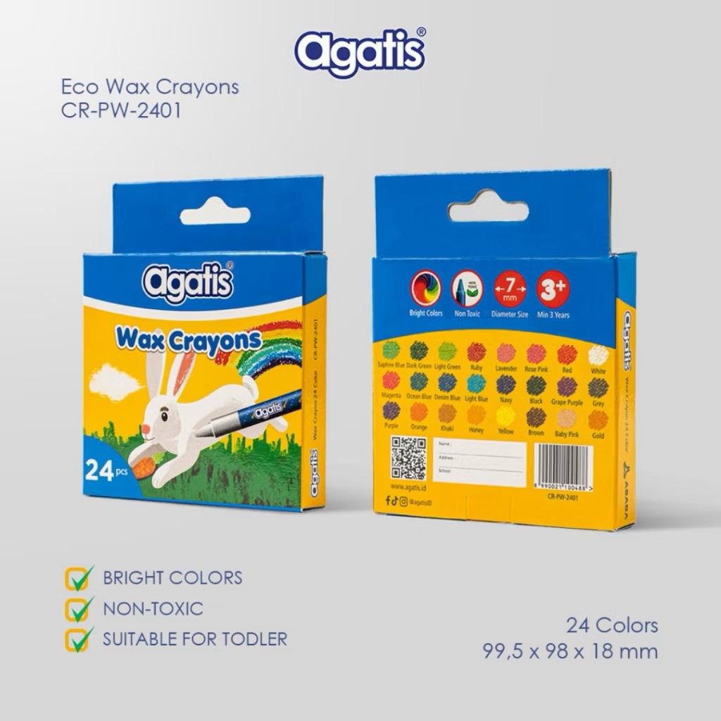 

Agatis WAX CRAYONS Isi 24